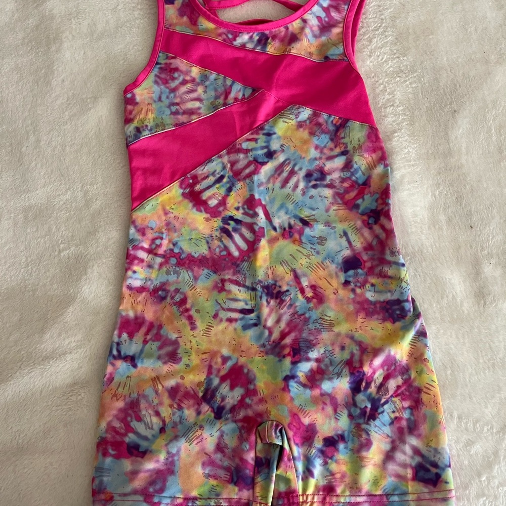 Danskin Now Pink and Tie Dye Leotard